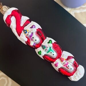 Christopher Radko "Millennium Magic 2000" glass Christmas ornament vintage Y2K